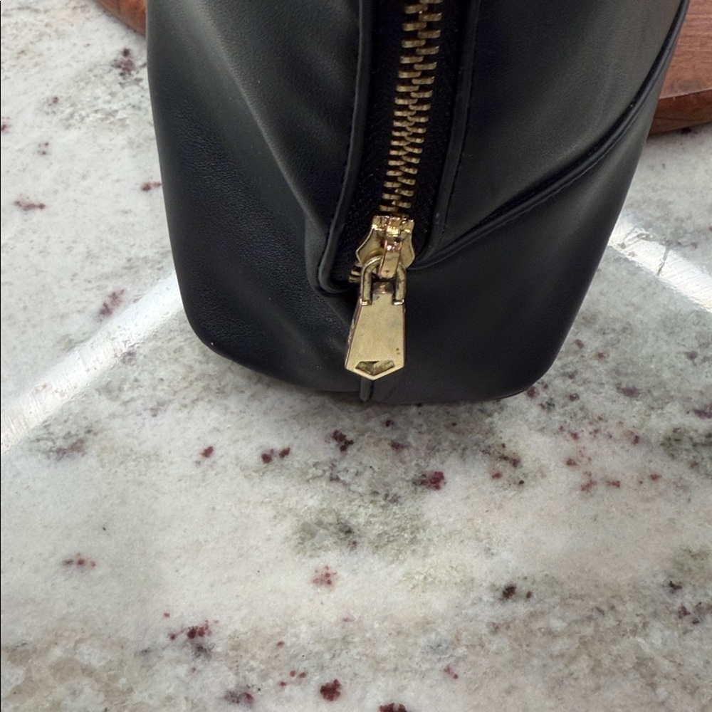 BCBG Black Vegan Leather Satchel Bag - Picture 5 of 8